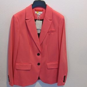 Boden Smyth Ponte Blazer in Bright Camellia